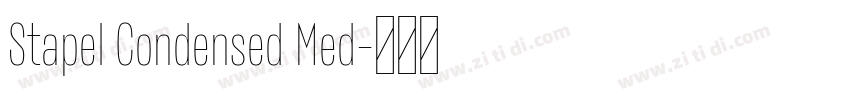 Stapel Condensed Med字体转换
